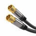 KabelDirekt Digital Coaxial Audio Video Cable (3 feet) Satellite Cable Connectors - Coax Male F Connector Pin - Coax Cables for Satellite Television - Pro Series