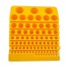 joyMerit 84 Holes Drill Bit Dispenser Organizer Case, ABS Plastic, Yellow