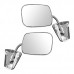 Stainless Steel Manual Side View Mirrors LH & RH Pair Set Compatible with Chevy Truck