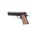 Full Steel World War 1911-A1 Spring Powered Metal Steel Airsoft Pistol (Color: Black/Faux Wood)