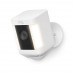 Certified Refurbished Ring Spotlight Cam Plus, Battery | Two-Way Talk, Color Night Vision, and Security Siren (2022 release) - White